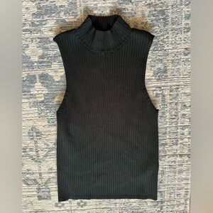 Madewell Mock Neck Wide Rib Sweater - Size M